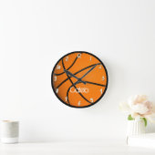 Horloge Ronde Basketball Garçons Chambre Personnalisé Sur mesure (Maison)