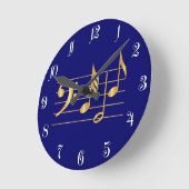Horloge Ronde Bass clef (Angle)