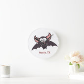 Horloge Ronde Bat - Austin, Texas (Maison)
