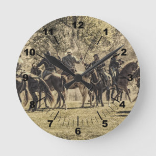 Horloge Ronde Bataille de Sabre