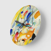 Horloge Ronde Bataille navale 1913 de PixDezines Kandinsky (Angle)
