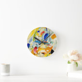 Horloge Ronde Bataille navale 1913 de PixDezines Kandinsky (Maison)