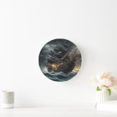 Horloge Ronde Bateau à pirates Stormy - 2 - (Maison)