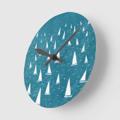 Horloge Ronde Bateau à voile (Angle)