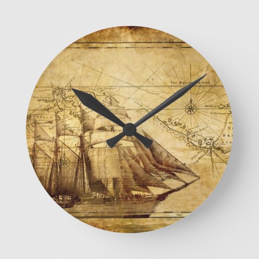 Horloge Ronde bateau de pirates (Recto)