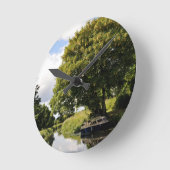 Horloge Ronde Bateaux de canal (Angle)