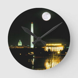 Horloge Ronde Bâtiment de capitol, le Lincoln Memorial,