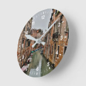 Horloge Ronde Bâtiments le long des canaux de Venise (Angle)