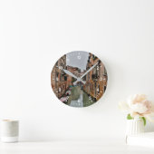 Horloge Ronde Bâtiments le long des canaux de Venise (Maison)
