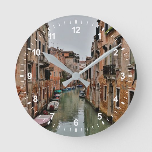Horloge Ronde Bâtiments le long des canaux de Venise (Recto)