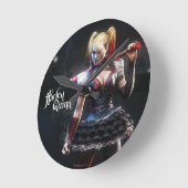 Horloge Ronde Batman Arkham Knight | Harley Quinn avec chauve-so (Angle)