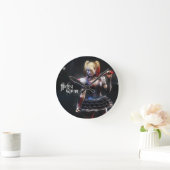 Horloge Ronde Batman Arkham Knight | Harley Quinn avec chauve-so (Maison)