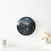 Horloge Ronde Batman regarde la ville (Maison)