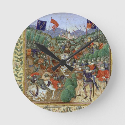 Horloge Ronde Battle of Agincourt, october 25th 1415 (w/c sur pa (Recto)
