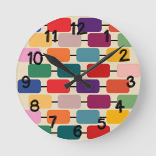 Horloge Ronde Bauhaus Abacus  