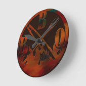 Horloge ronde BBQ time (Angle)