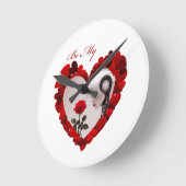 Horloge Ronde Be My Valentine ❤️ (Angle)