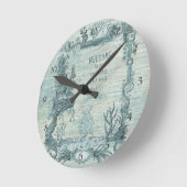 Horloge Ronde Beach Coral Coastal (Angle)
