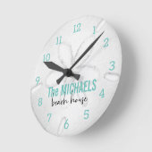 Horloge Ronde Beach House Modern (Angle)