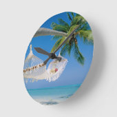 Horloge Ronde Beach Paradise Vacances Hammock (Angle)