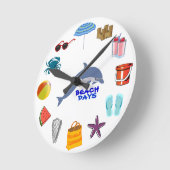 Horloge Ronde Beach Summer Flip (Angle)