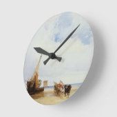 Horloge Ronde Beached Vessels and a Wagon near Trouville, c.1825 (Angle)