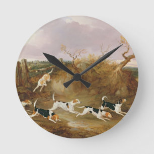 Horloge Ronde Beagles en Plein Cry, 1845 (huile sur toile)