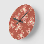 Horloge Ronde bear patwork (Angle)