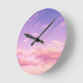 Horloge Ronde Beau ciel (Angle)