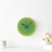 Horloge Ronde Beau design Oriental Vert (Maison)