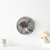 Horloge Ronde Beau pointeur avec faisans (Maison)