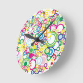 Horloge Ronde Beaucoup de cercles vifs (Angle)