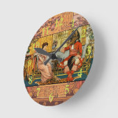 Horloge Ronde Beauté Beast Classic Fairy Tale Caractères (Angle)