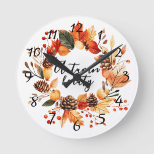 Horloge Ronde Beauté d'automne