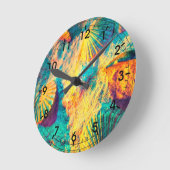 Horloge Ronde Beauté sous-marine - Coquillages (Angle)