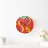Horloge Ronde Beautiful and Vibrant Colors! Round Clock (Maison)