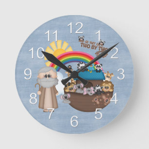 Horloge Ronde Beautiful Baby Noah's Ark