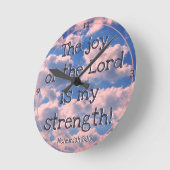 Horloge Ronde Beautiful Bible (Angle)