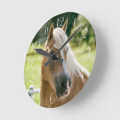 Horloge Ronde Beautiful haflinger horse (Angle)