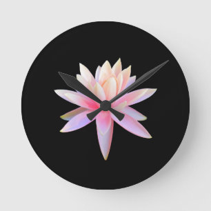 Horloge Ronde Beautiful Lotus