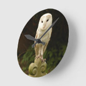 Horloge Ronde Beautiful Owl Wall Clock (Angle)