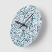 Horloge Ronde Beautiful Pale Blue Nature Abstract (Angle)