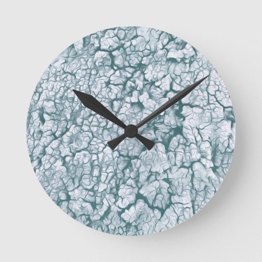 Horloge Ronde Beautiful Pale Blue Nature Abstract (Recto)