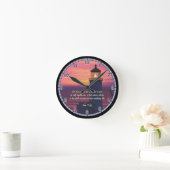 Horloge Ronde Beautiful Scripture John 3:16 Custom Lighthouse La (Maison)