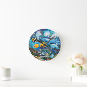Horloge Ronde Beautiful Sea Life (Maison)