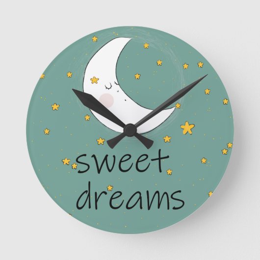 HORLOGE RONDE BEAUTIFUL WALL CLOCK SWEET DREAMS (Recto)