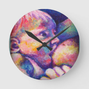Horloge Ronde Bébé allaité