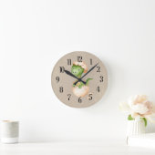 Horloge Ronde Bébé Dinosaure (Maison)