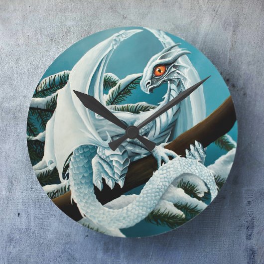 Horloge Ronde Bébé Ice Dragon