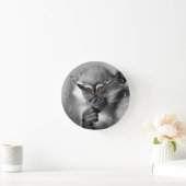 Horloge Ronde Bébé Mangabey Singe (Maison)